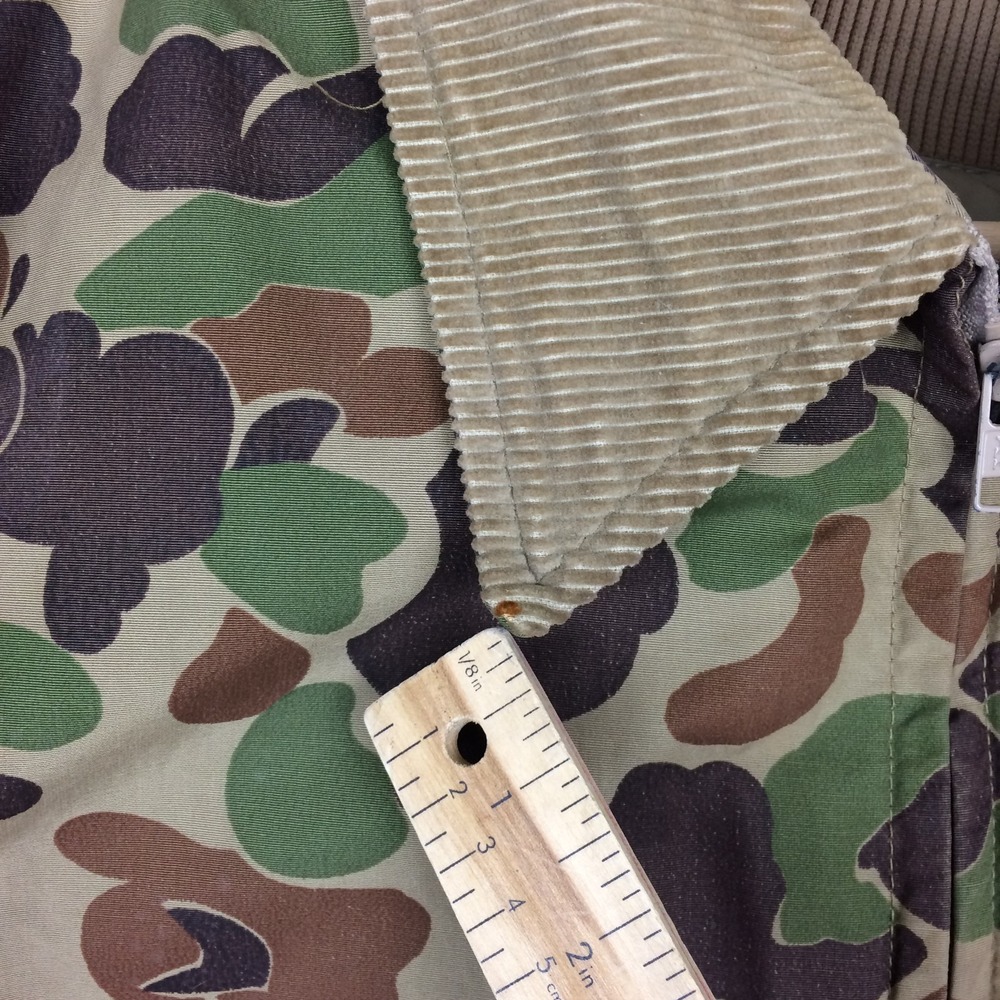 Vtg Woods Goose Camo Jacket Shell w Zip In Down Vest Mens Large Canada Hunting - Picture 5 of 16